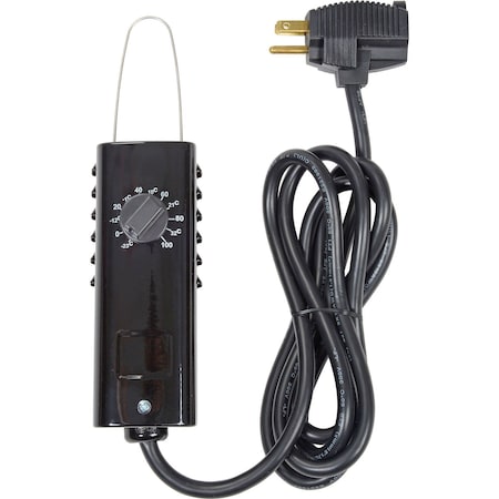 Tpi Line Voltage Thermostat Industrial Series SPST Heat Only 6' Cord/Plug KT121